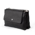 Bolso bandolera de piel con solapa Negro Cinti