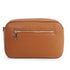 Bolso de bandolera con doble cremalleras Marrón Cora