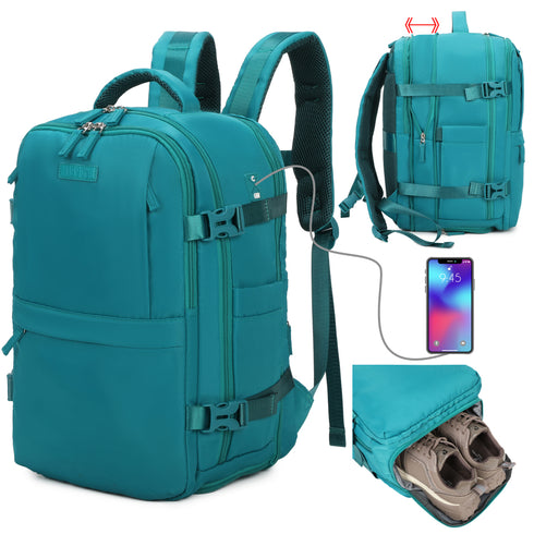 1990s Mochila de viaje cabina expandible para Ryanair 40x25x20-25cm,con bolsa de zapatillas,mochila casual