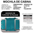 1990s Mochila de viaje cabina expandible para Ryanair 40x25x20-25cm,con bolsa de zapatillas,mochila casual