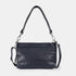 Bolso bandolera de piel para mujer con asa corta azul marino Martina