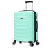 RAYKONG Maleta Mediana Expandible ABS+Policarbonato 66x45x27.50cm - 30cm Extendido | 82L - 90L | 24 Pulgadas |23kg semirígidas candado combinación - Menta