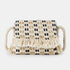 Bolso de rafia trenzado para mujer negro Eugenia