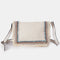 Bolso de bandolera para mujer de lona étnica beige Asya