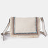 Bolso de bandolera para mujer de lona étnica beige Asya