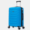 RAYKONG Maleta Mediana Expandible ABS+Policarbonato 66x45x27.50cm - 30cm Extendido | 82L - 90L | 24 Pulgadas |23kg semirígidas candado combinación - Turquesa