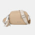 Bolso bandolera mujer pequeño de cuero PU dos compartimentos y dos bandoleras, bolso mensajero para cruzar polipiel regalo original para mujer - Khaki