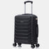 RAYKONG Mala de Cabine 55x40x20cm Policarbonato (40L) Semirrígida Trolley Pequena Bagagem de Mão 4 Rodas Rotativas a 360º Fecho Numérico-Preto