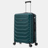 RAYKONG Maleta Grande Expandible ABS+Policarbonato 75x49x31cm - 33.50cm Extendido | 114L - 123L | 28 Pulgadas | 25kg semirígidas candado combinación - Verde