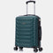 RAYKONG Mala de Cabine 55x40x20cm Policarbonato (40L) Semirrígida Trolley Pequena Bagagem de Mão 4 Rodas Giratórias 360º Fecho Numérico - Verde