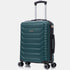 RAYKONG Mala de Cabine 55x40x20cm Policarbonato (40L) Semirrígida Trolley Pequena Bagagem de Mão 4 Rodas Giratórias 360º Fecho Numérico - Verde