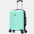 RAYKONG Mala de Cabine 55x40x20cm Policarbonato (40L) semirrígida Trolley Pequeno Bagagem de Mão 4 Rodas Giratórias a 360º Fecho Numérico-Menta