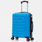RAYKONG Mala de Cabine 55x40x20cm Policarbonato (40L) semirrígida Trolley Pequeno Bagagem de Mão 4 Rodas Giratórias 360º Fecho Numérico - Turquesa
