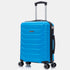 RAYKONG Mala de Cabine 55x40x20cm Policarbonato (40L) semirrígida Trolley Pequeno Bagagem de Mão 4 Rodas Giratórias 360º Fecho Numérico - Turquesa