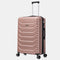 RAYKONG Maleta Grande Expandible ABS+Policarbonato 75x49x31cm - 33.50cm Extendido | 114L - 123L | 28 Pulgadas | 25kg semirígidas candado combinación - RosaDorado