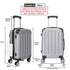 Maleta Cabina ABS 55x40x20cm 44L - 20 Pulgadas Plateada - Marina