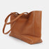 Bolso shopper para mujer de piel para personalizar marrón Luna