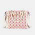Bolso de rafia trenzado para mujer fucsia Anastasia