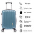 Maleta Cabina 55x39x21cm Policarbonato 45L - 20 Pulgadas Azul - Seda