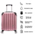 Maleta Cabina 55x40x20cm Policarbonato (44L) - 20 Pulgadas - RosaDorada