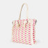 Bolso de rafia trenzado para mujer fucsia Anastasia