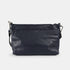 Bolso bandolera de piel para mujer con asa corta azul marino Martina