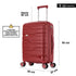 Maleta de cabina 55x38x22 cm (44L) Polipropileno - Candado Incrustado - 20 Pulgadas - Burdeos - Bass
