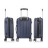 RAYKONG Maleta Mediana ABS 66x43x25cm | 71L | 24 Pulgadas | hasta 23kg semirígidas - AzulMarino