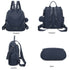 Mochila antirrobo Impermeable para mujer (14.80L) | Mochila Convertible en bolso con pompón y asa desmontable de adorno Azul Marino