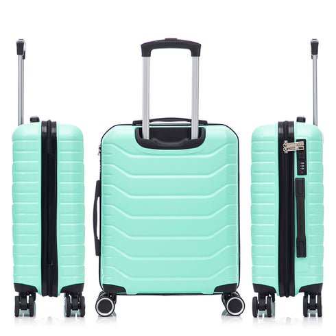 Raykong Juego de maletas 3 piezas | Maleta Cabina 55cm | Mediana Expansible 65cm | Grande Expansible 75cm - Watt (Menta)
