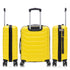 RAYKONG Maleta Grande Expandible ABS+Policarbonato 75x49x31cm - 33.50cm Extendido | 114L - 123L | 28 Pulgadas | 25kg semirígidas candado combinación - Amarillo