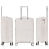 Juego de maletas PP Rígida 3 piezas|Maleta Cabina 55cm|Maleta Mediana extensible 65cm|Maleta Grande Extensible 75cm|Choco Blanco