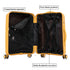 Maleta de cabina 55x39x21.5 cm (46L) Polipropileno - Candado Incrustado - 20 Pulgadas - Amarillo - Chocolate