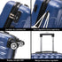 Maleta Cabina 55x39x21cm Policarbonato 45L - 20 Pulgadas AzulMarino - Seda