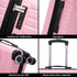 RAYKONG Maleta Grande Expandible ABS+Policarbonato 75x49x31cm - 33.50cm Extendido | 114L - 123L | 28 Pulgadas | 25kg semirígidas candado combinación - RosaClaro
