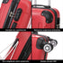 RAYKONG Maleta Mediana ABS 66x43x25cm | 71L | 24 Pulgadas | hasta 23kg semirígidas - Rojo