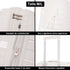 Juego de maletas PP Rígida 3 piezas|Maleta Cabina 55cm|Maleta Mediana extensible 65cm|Maleta Grande Extensible 75cm|Choco Blanco