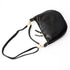 Bolso bandolera de piel para mujer con asa corta Negro Noa