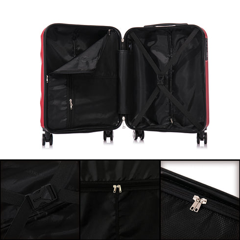 Raykong Maleta Cabina ABS 55x40x20cm (44L) - 20 Pulgadas Rojo - Waves