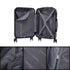 RAYKONG Maleta Mediana ABS 66x43x25cm | 71L | 24 Pulgadas | hasta 23kg semirígidas - Plata