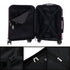 RAYKONG Maleta Mediana Expandible ABS+Policarbonato 66x45x27.50cm - 30cm Extendido | 82L - 90L | 24 Pulgadas |23kg semirígidas candado combinación - RosaClaro