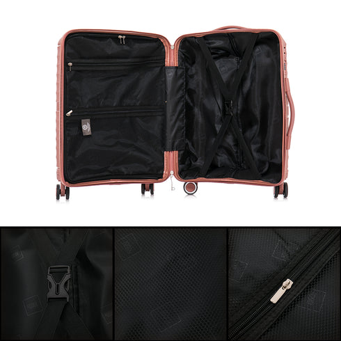 1990s Maleta Grande Extensible 75cm Choco Rosa