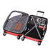 RAYKONG Maleta Mediana ABS 66x43x25cm | 71L | 24 Pulgadas | hasta 23kg semirígidas - Rojo