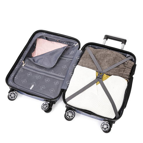 Maleta Cabina 55x39x21cm Policarbonato 45L - 20 Pulgadas AzulMarino - Seda