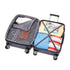 RAYKONG Maleta Mediana ABS 66x43x25cm | 71L | 24 Pulgadas | hasta 23kg semirígidas - AzulMarino