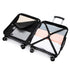 RAYKONG Maleta de Cabina 55x40x20cm Policarbonato (40L) semirígida Trolley pequeño Equipaje de Mano 4 Ruedas giratorios a 360º Cierre numérico-Negro