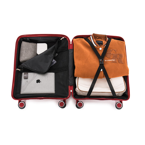 1990s Maleta Grande Extensible 75cm Choco Rojo