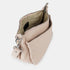 Bolso bandolera de piel para mujer con asa corta rosa claro Martina
