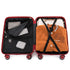 Maleta de cabina 55x38x22 cm (44L) Polipropileno - Candado Incrustado - 20 Pulgadas - Burdeos - Bass