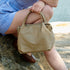 Bolso de mano de piel estilo saco para mujer khaki Stefy